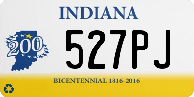 IN license plate 527PJ