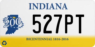 IN license plate 527PT