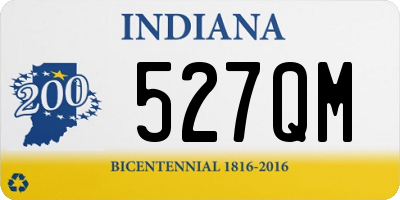 IN license plate 527QM