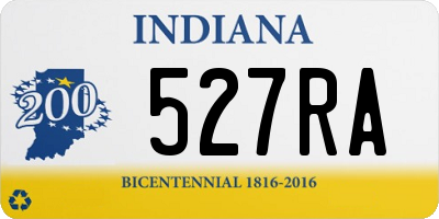 IN license plate 527RA