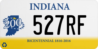 IN license plate 527RF