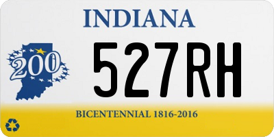 IN license plate 527RH