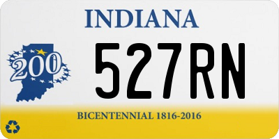 IN license plate 527RN