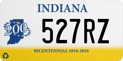 IN license plate 527RZ