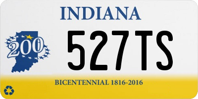 IN license plate 527TS