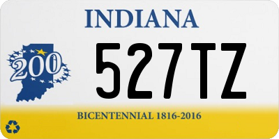 IN license plate 527TZ