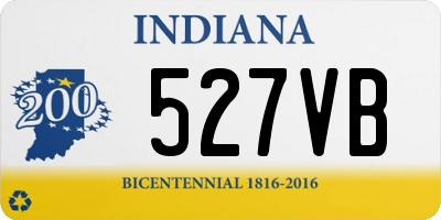 IN license plate 527VB