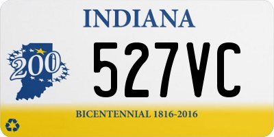 IN license plate 527VC