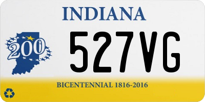 IN license plate 527VG