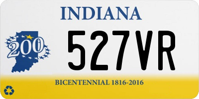 IN license plate 527VR