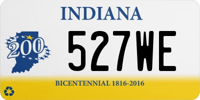 IN license plate 527WE