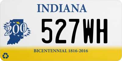 IN license plate 527WH