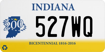 IN license plate 527WQ