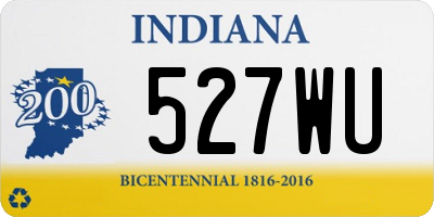 IN license plate 527WU