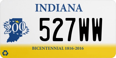 IN license plate 527WW