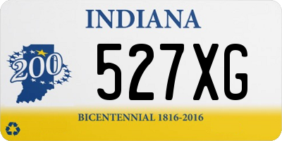 IN license plate 527XG