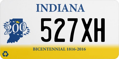 IN license plate 527XH