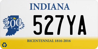 IN license plate 527YA