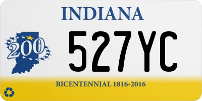 IN license plate 527YC