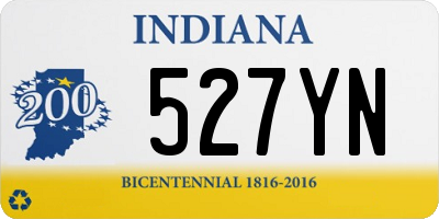 IN license plate 527YN