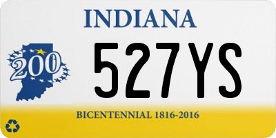 IN license plate 527YS