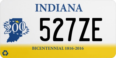 IN license plate 527ZE