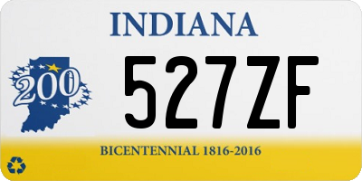 IN license plate 527ZF