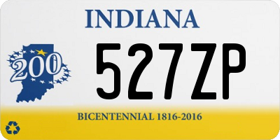 IN license plate 527ZP