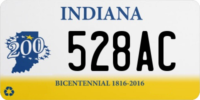 IN license plate 528AC