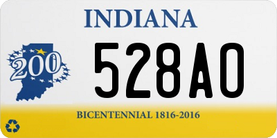 IN license plate 528AO