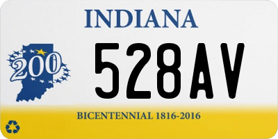 IN license plate 528AV