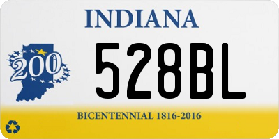 IN license plate 528BL