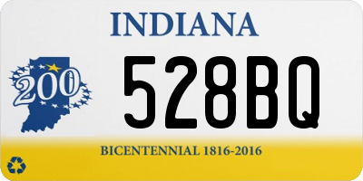 IN license plate 528BQ