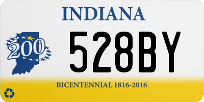 IN license plate 528BY