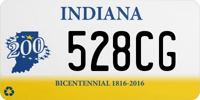 IN license plate 528CG