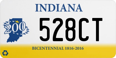 IN license plate 528CT