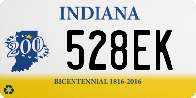 IN license plate 528EK