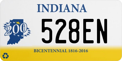 IN license plate 528EN