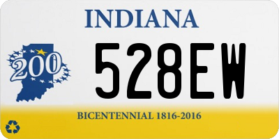 IN license plate 528EW