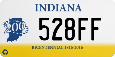 IN license plate 528FF