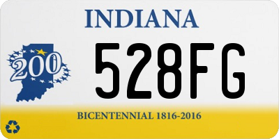 IN license plate 528FG