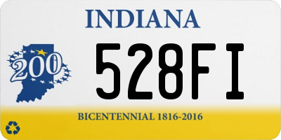 IN license plate 528FI