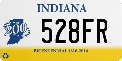 IN license plate 528FR