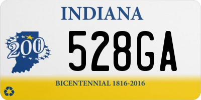 IN license plate 528GA