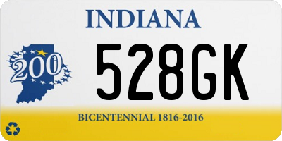 IN license plate 528GK