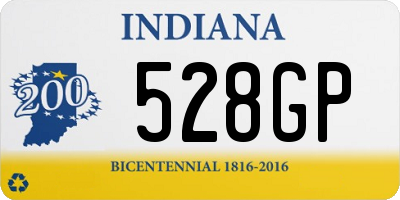 IN license plate 528GP