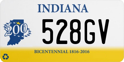 IN license plate 528GV