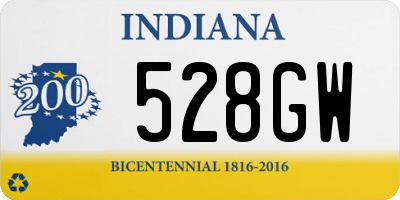 IN license plate 528GW