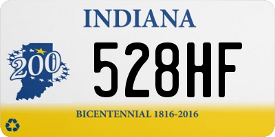 IN license plate 528HF