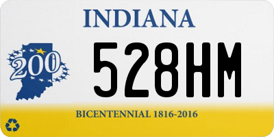 IN license plate 528HM